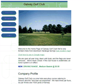 Tablet Screenshot of galwaygolfclub.com